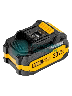 Батарея аккумуляторная Denzel BH-20-6.0, Li-Ion, USB, 20 В, 6,0 Ач