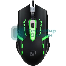Мышь проводная Oklick 398G черный, 2400 dpi, USB, кнопки - 4