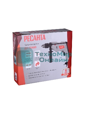 Дрель ударная Ресанта ДУ-15/680 680Вт патрон:кулачковый реверс