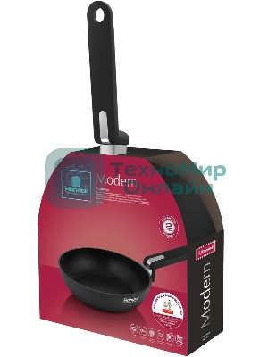 Сковорода Rondell Modern RDA-1722, 28 см, без крышки, черный
