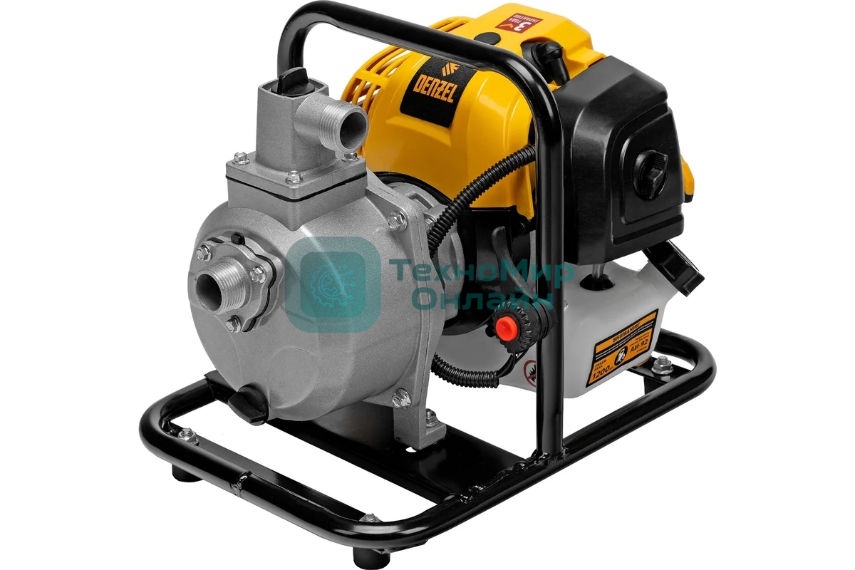 Мотопомпа бензиновая для чистой воды Denzel PX-25, 52 см3, 1