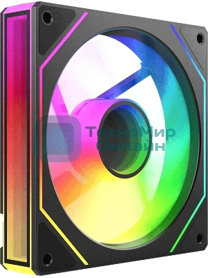 Вентилятор для корпуса Bloody CF-11 LCD ARGb 120х120x25 черный 4-pin 32дБ (упак.:1шт) (CF-11-ARGb120-BK) Ret