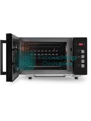 Микроволновая печь Hyundai HYM-D3008 черный, 23 л, 800 Вт, переключатели - кнопки