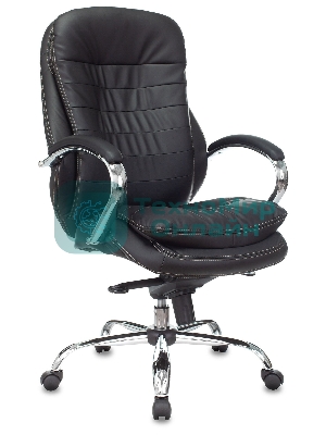 Кресло Бюрократ T-9950/BLACK-PU черный, экокожа