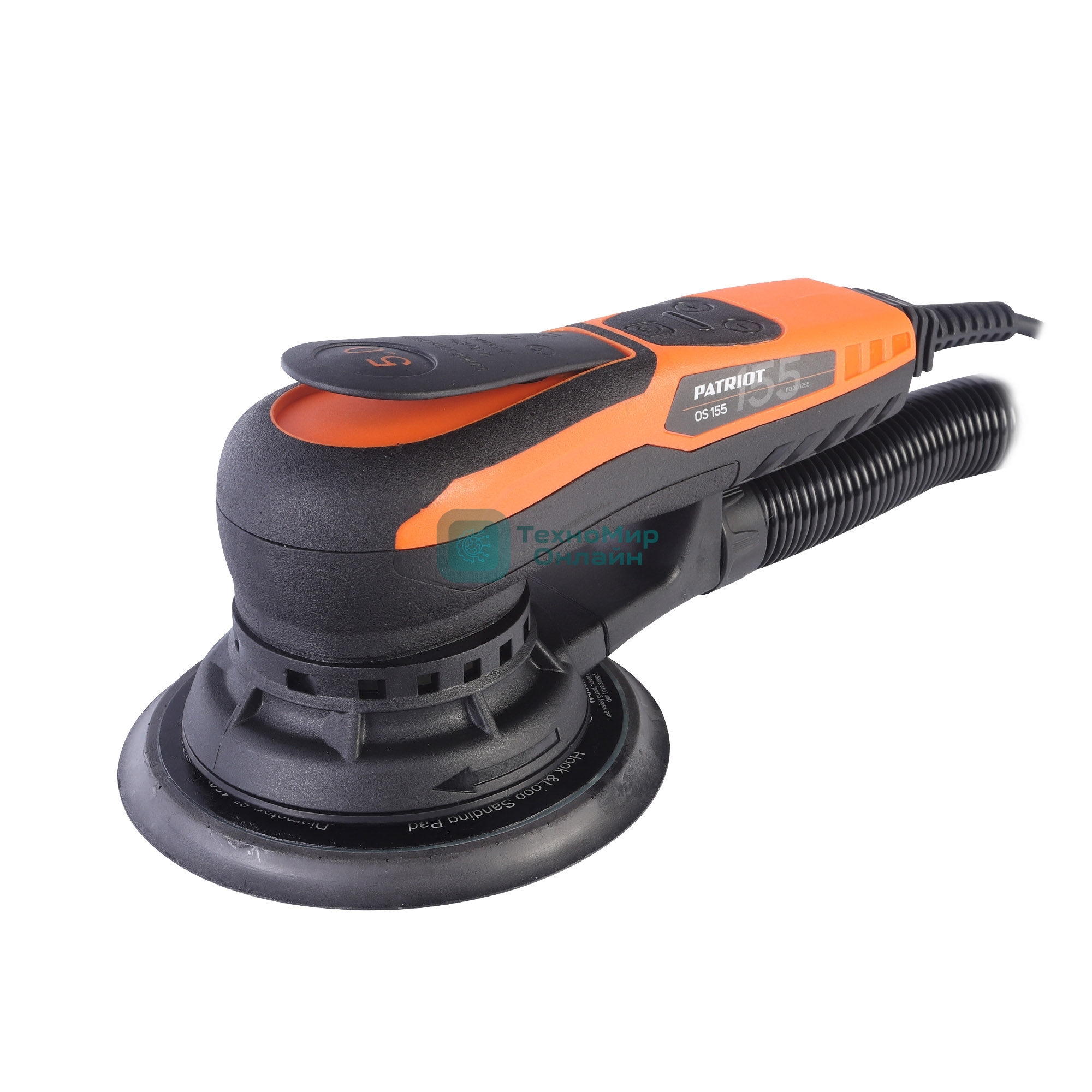Машина эксцентриковая шлифовальная PATRIOT OS 155, 350Вт, 150мм, 4000-10000об/мин
