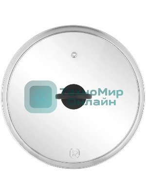 Крышка Rondell Handy RDA-1688 d=28 см крыш.прозрачный руч.черная