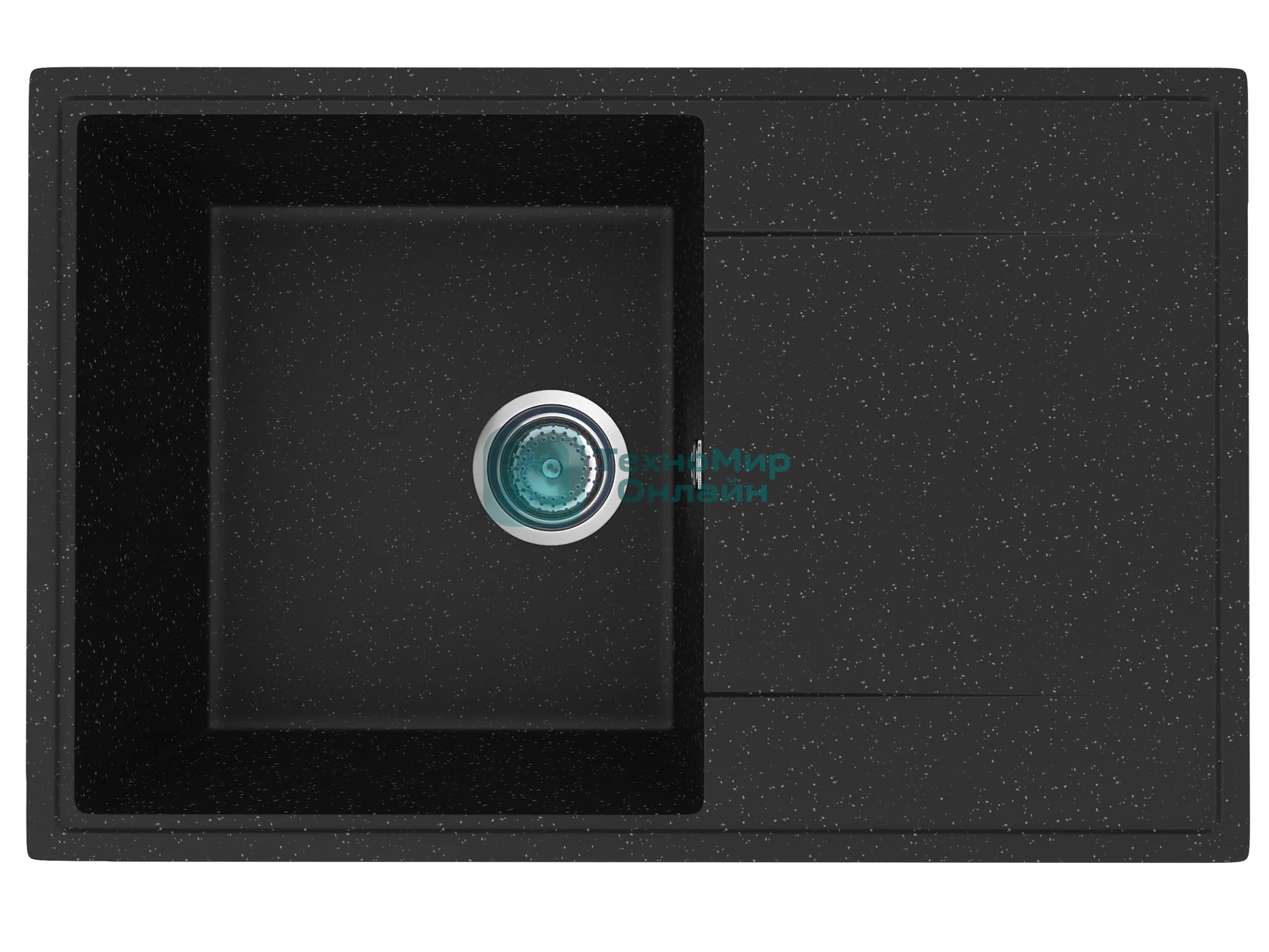 Мойка кухонная PRACTIK PR-M 735-004 черный оникс