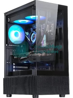 Компьютерный корпус AeroCool/Formula Crystal Z1 черный без БП ATX 2xUSB 2.0 1xUSB 3.0 audio bott PSU