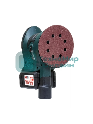 Эксцентриковая шлифовальная машина аккумуляторная KLPRO KLEZ18-50 (18В, Li-ion-2шт, 5.0А·ч, ЗУ 4,5А)