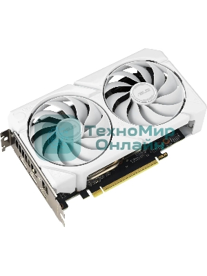 Видеокарта Asus DUAL-RX9060XT-16G-WHITE белый