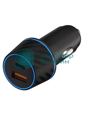 Автомобильное зарядное устройство Maxvi CCM-MS604PD 48W 6A (USB + Type-C, QC3.0 PD3.0) черный