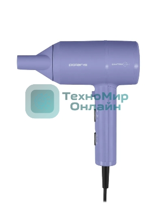 Фен Polaris PHD-1110 голубой, 1600 Вт, ионизация