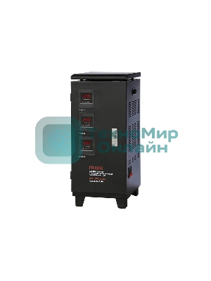 Стабилизатор напряжения Ресанта ACH-9000/3-ЭМ электромеханический трехфазный черный