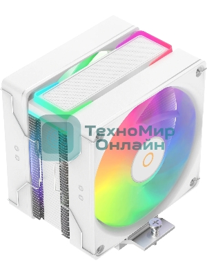 Кулер для процессора Ocypus Delta A40 SE WH Dual Fan ARGB, 2x120mm ARGB FAN, Top ARGB Panel, 4 HEAT PIPES, 4-PIN PWM, 800-1800 RPM, 31DBA, HYDRO BEARING, LGA115X/1200/1700/18XX, AM4/AM5