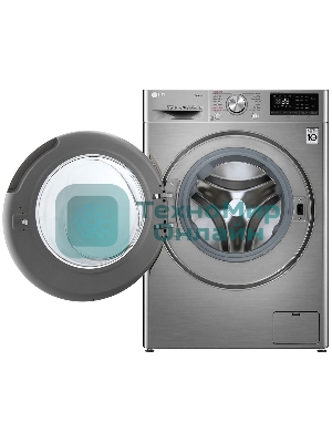 Стиральная машина LG F4V5VYP2T серебристый, загрузка фронтальная 9 кг, 1400 об/мин, класс A