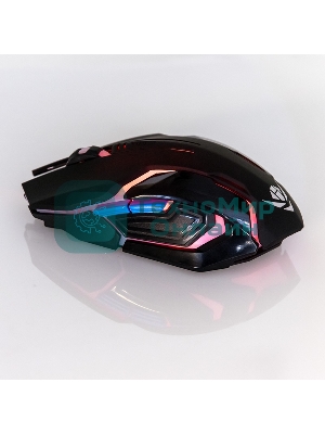 Мышь беспроводная Nakatomi MROG-20UR черный, 2400 dpi, радиоканал, USB, кнопки - 6