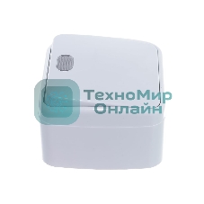 Выключатель Электра одноклавишный с подсветкой белый