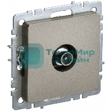 Розетка телевизионная проходная IEK BRITE РТВ10-0-БрШ шампань