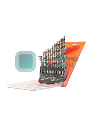 Набор сверл по металлу PATRIOT, HSS, 13 шт: 1,5-6,5 мм, в пластиковом боксе
