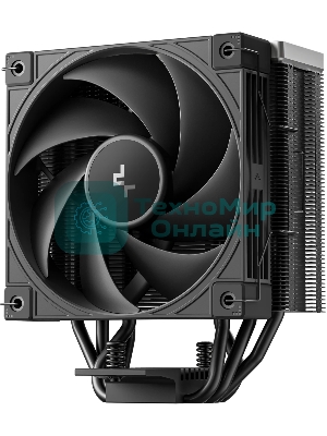 Кулер для процессора DEEPCOOL AK400 G2 LGA1851/1700/1200/115X/AM5/AM4 (12шт/кор, TDP 220W, PWM, Fan 120мм, 4 тепл. Трубки, Wood-grain top cover, черный) RET (R-AK400G2-BKNNMN-GJD)