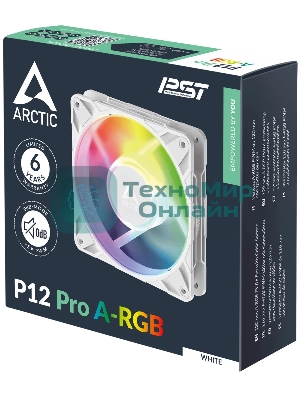 Вентилятор корпусной ARCTIC P12 Pro A-RGb (белый) - retail (ACFAN00311A)