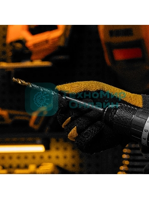 Сверло спиральное по металлу Denzel 7,0 х 156 мм, Р6М5, Golden Tip, удлиненное