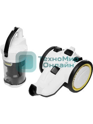 Пылесос Karcher VC 3 белый/черный, 250/700 Вт, уборка сухая, пылесборник контейнер 0.9 л