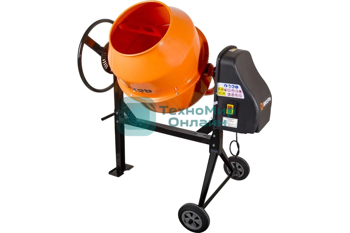Бетономешалка Вихрь БМ-140 (74/1/6) 650 Вт, 140 л, чугунный венец, 32 об/мин