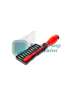 Диэлектрическая отвертка с набором бит НИО-2210 серия ПРОФИ