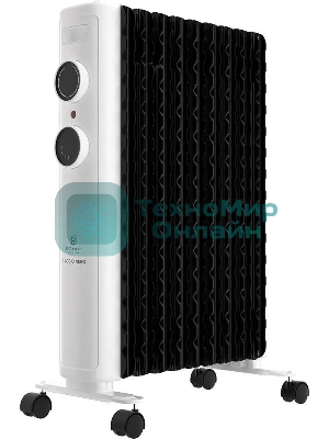Обогреватель масляный Royal Clima Laggio Nero ROR-LN9-2000M, с терморегулятором, 2000Вт, 8 секций, 3 режима, белый/серый