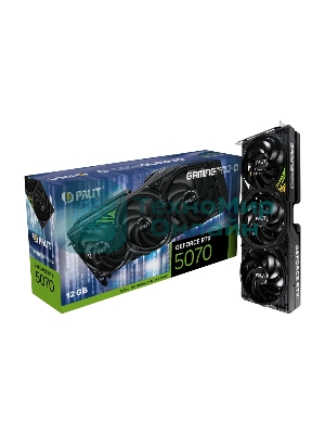Видеокарта Palit PA-RTX 5070Ti GAMINGPRO-S 16Gb RTX 5070TI 16Gb 256bit GDDR7 2295/28000 HDMIx1 DPx3 HDCP Ret