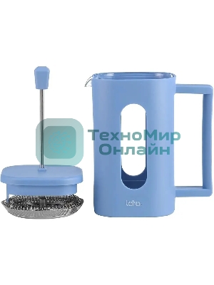 Френч-пресс LARA LR06-57-600 0,6 л, жаропрочное боросиликатное стекло