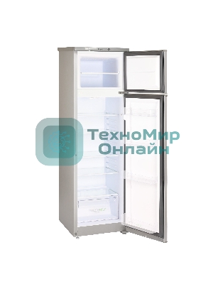 Холодильник Бирюса M424 металлик двухкамерный 170/35л морозилка сверху