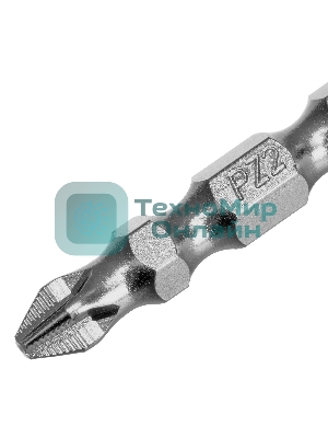 Бита двухстор. Gross PH2-PZ2х45мм, сталь S2, 10шт.