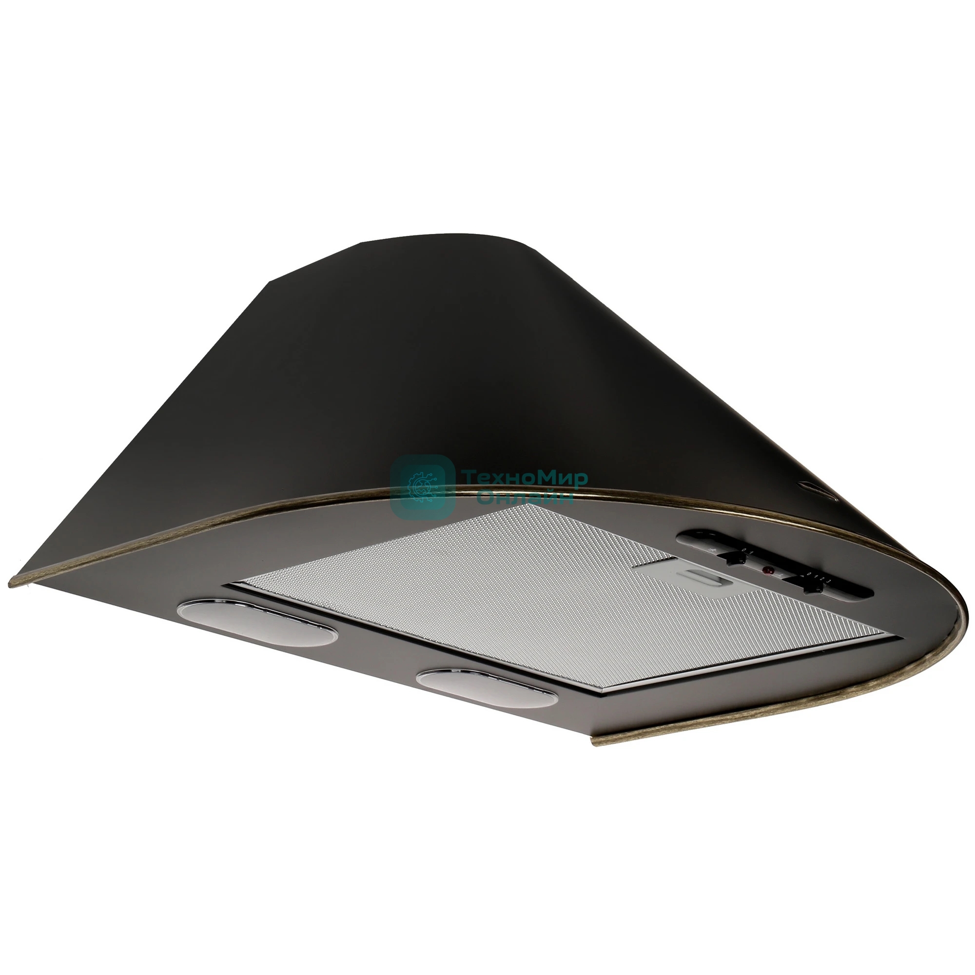 Вытяжка каминная Elikor Эпсилон 60П-430-П3Л черный/золотистый, 60 см, 430 куб. м/ч, 54 дБ