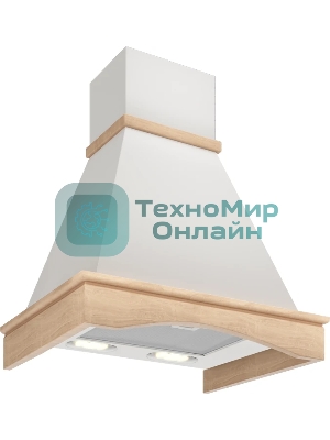 Вытяжка каминная Elikor Вилла 60П-650-П3Л белый, 60 см, 650 м³/ч, 36 дБ