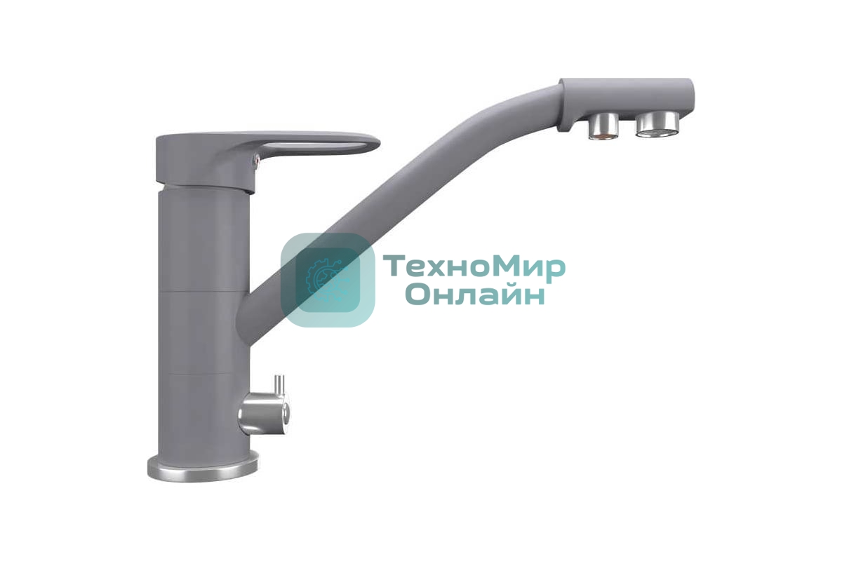 Кухонный смеситель Maunfeld MFQT-10LGR светло-серый