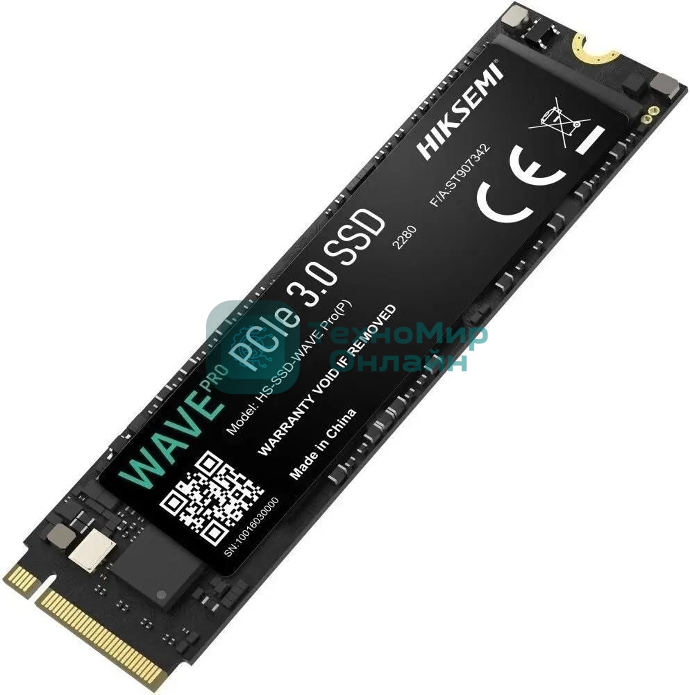 Накопитель SSD HIKSEMI WAVE Pro(P), 512Gb, PCIe 3.0 x4, M.2 2280, NVMe, R/W 3500/1800