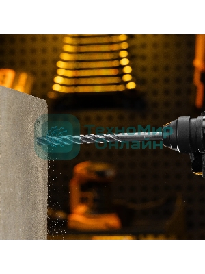 Бур по бетону Denzel цельная крестовая пластина, 12x215 мм, SDS PLUS