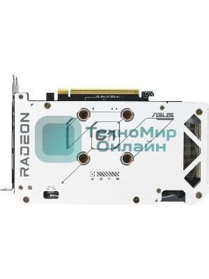 Видеокарта Asus DUAL-RX9060XT-16G-WHITE белый