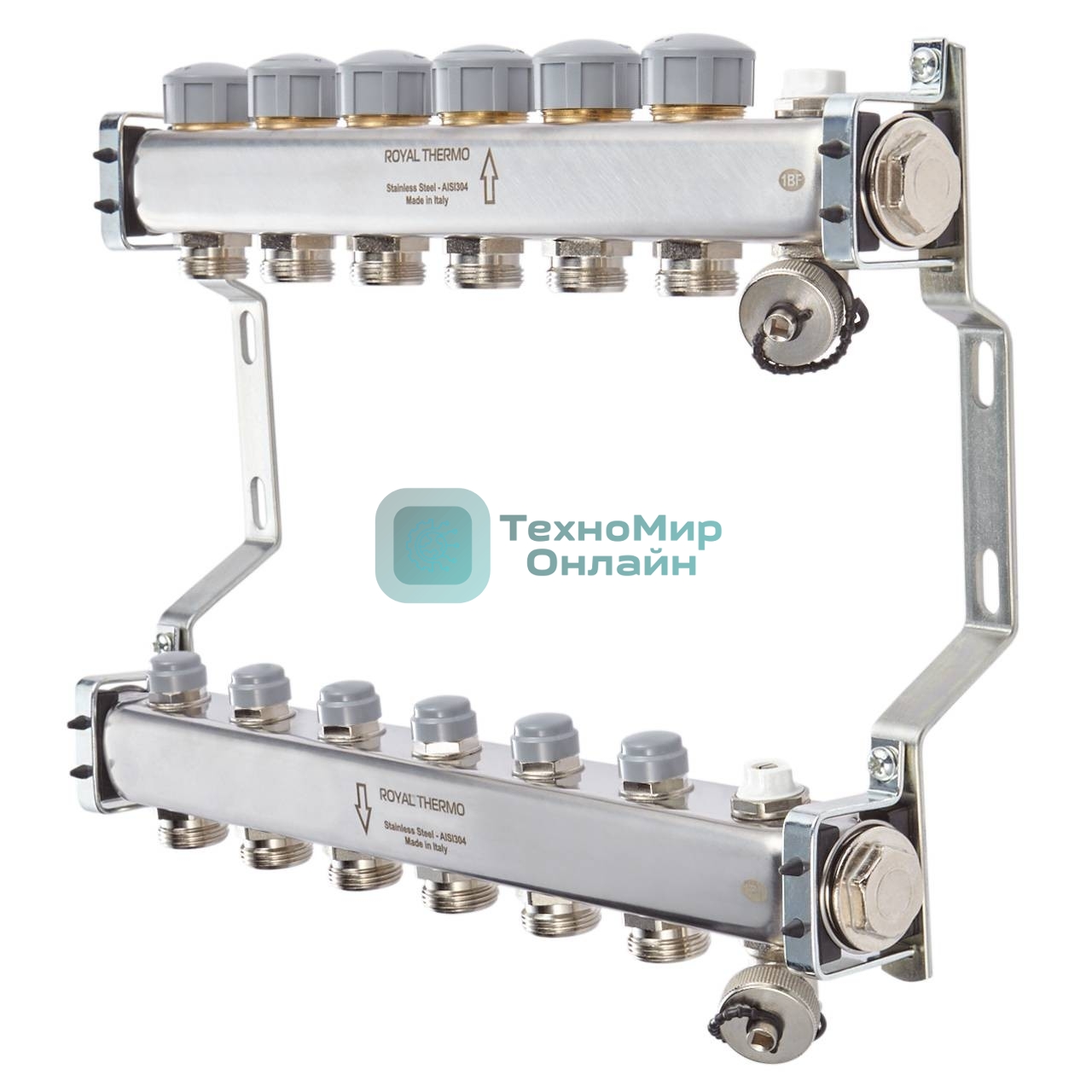 Коллектор Royal Thermo, нерж. в сборе универсальный 1