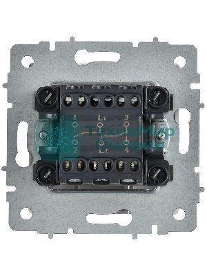 Выключатель 2-кл. прох. 10А ВС10-2-6-БрАБ а/б IEK. BRITE