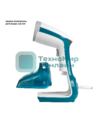 Отпариватель Galaxy Line GL 6192 зеленый/белый, 1000 Вт, 25 г/мин, 300 мл