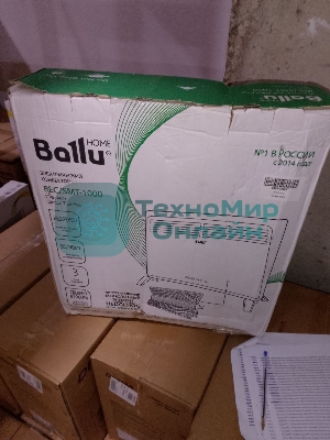 (Поврежденный товар) Конвектор электрический Ballu Solo Turbo BEC/SMT-1000 белый (мощность 1 кВт, площадь 15 м2) (НС-1166357_(Поврежденный товар) 004557)