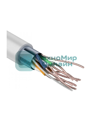 Кабель FTP PROconnect 4PR 24AWG, CCA, cat.5e, PVC, серый, бухта 25 м