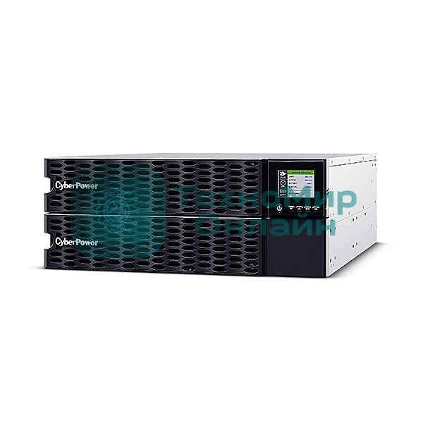 Источник бесперебойного питания CyberPower OL10KERTHD Online 10000VA/10000W USB/RS-232/Dry/EPO/SNMPslot/BM/ENV/RJ11/45/ВБМ (6 IEC С13, 1 IEC C19, terminal)