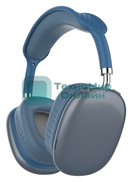 Беспроводные/проводные наушники QUMO Emotion BT 0092 синий, накладные, Bluetooth + проводной, до 10 ч