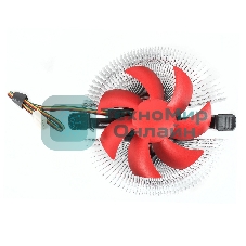 Кулер для процессора Crown CM-91PWM v2 серебристый/красный, 90 мм, алюминий, 2000 об/мин, 20 дБ, 4 pin, 125 Вт, 57 мм