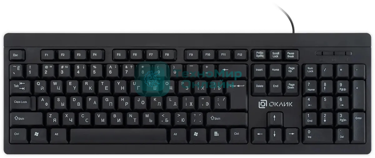 Клавиатура Oklick 95M проводная, USB Type-A, чёрный