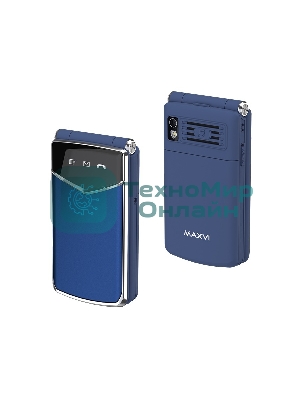 Мобильный телефон Maxvi E11 синий/серебристый